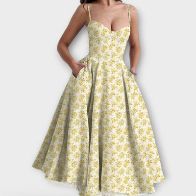 Mélie – Lengva vasarinė suknelė su rišimo detale