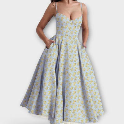 Mélie – Lengva vasarinė suknelė su rišimo detale