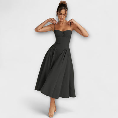 Rosalie - Elegantiška be rankovių suknelė