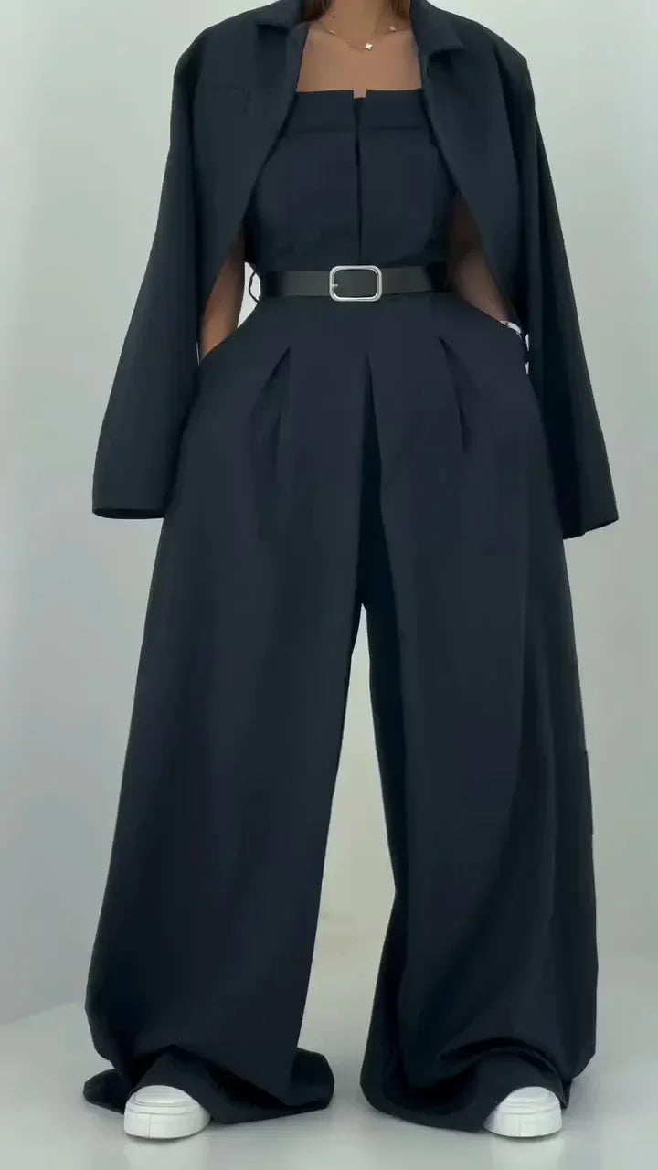 Eclat™ -Moteriškas Komplektas Bustier + Švarkas – Elegantiškas ir Madingas Stilius