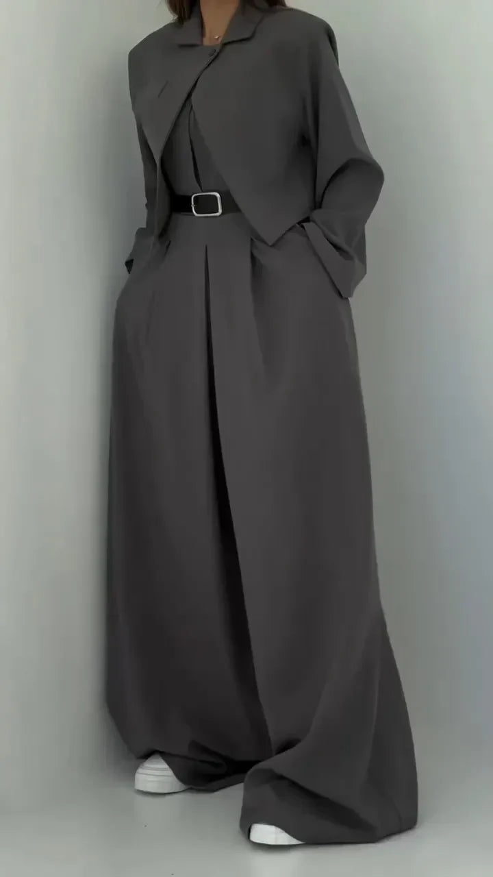 Eclat™ -Moteriškas Komplektas Bustier + Švarkas – Elegantiškas ir Madingas Stilius
