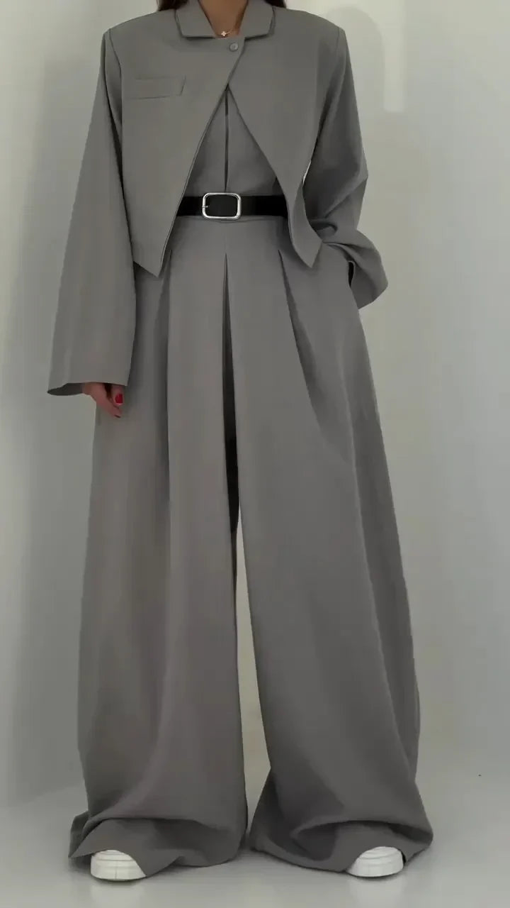 Eclat™ -Moteriškas Komplektas Bustier + Švarkas – Elegantiškas ir Madingas Stilius