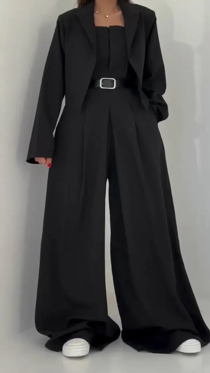Eclat™ -Moteriškas Komplektas Bustier + Švarkas – Elegantiškas ir Madingas Stilius