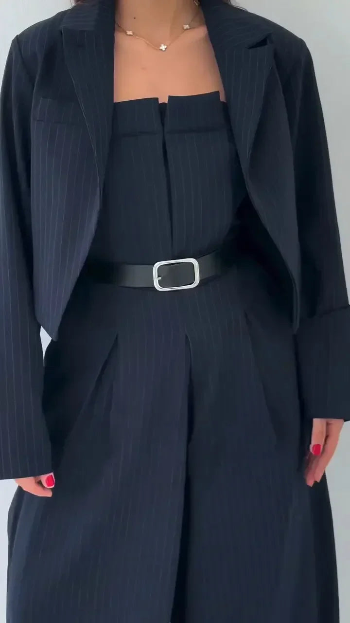 Moteriškas rinkinys Ugnė™ – Bustier + Švarkelis – Elegantiškas ir Madingas Stilius