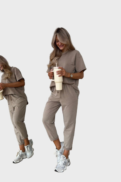 Dvigubo Spalvos Medvilnės 2 Dalių Komplektas