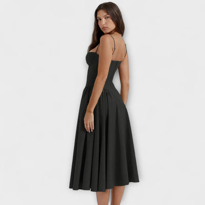 Rosalie - Elegantiška be rankovių suknelė