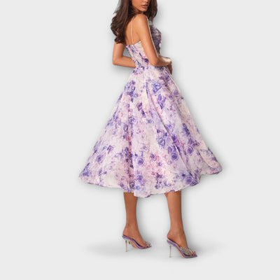 Elegantiškas Midi Šifono Paltas