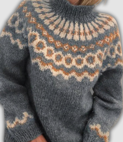 Violetta™ - Jaukus megztinis golfo apykakle