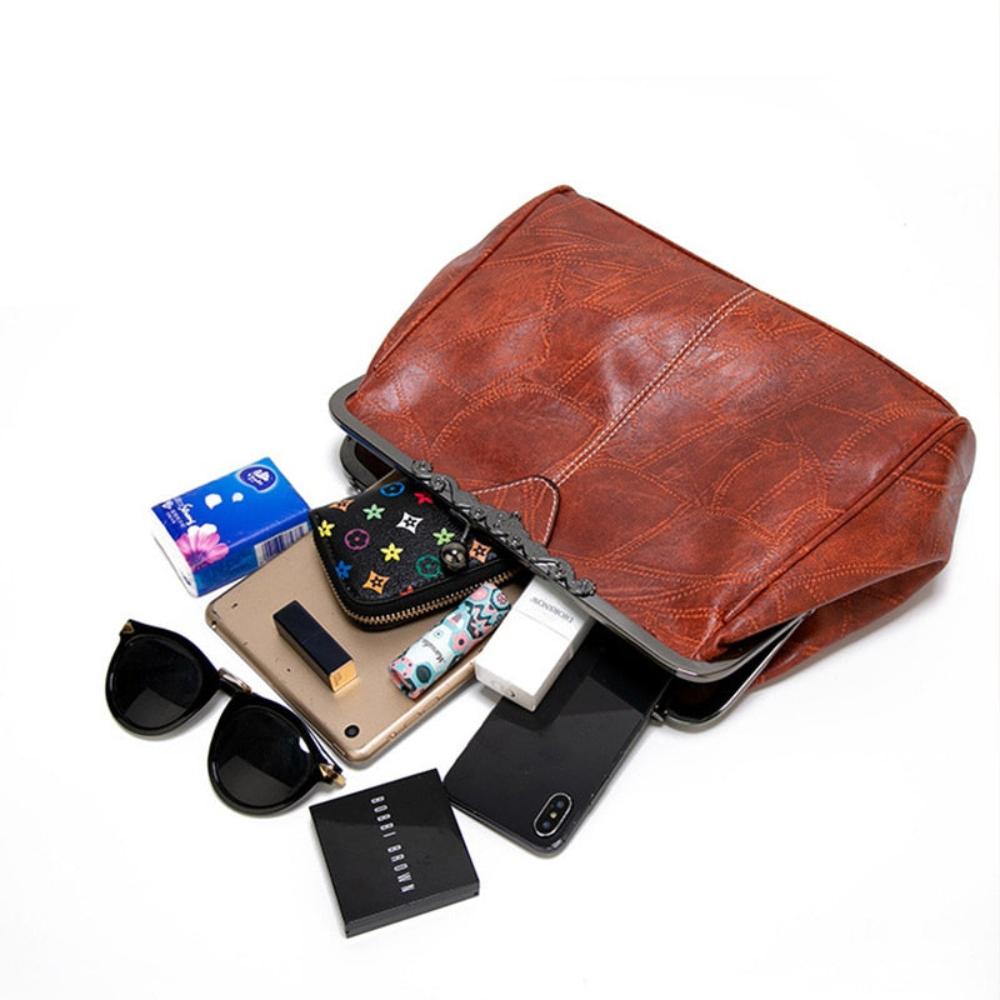 Mila | Vintage stiliaus krepšys su užsegimu