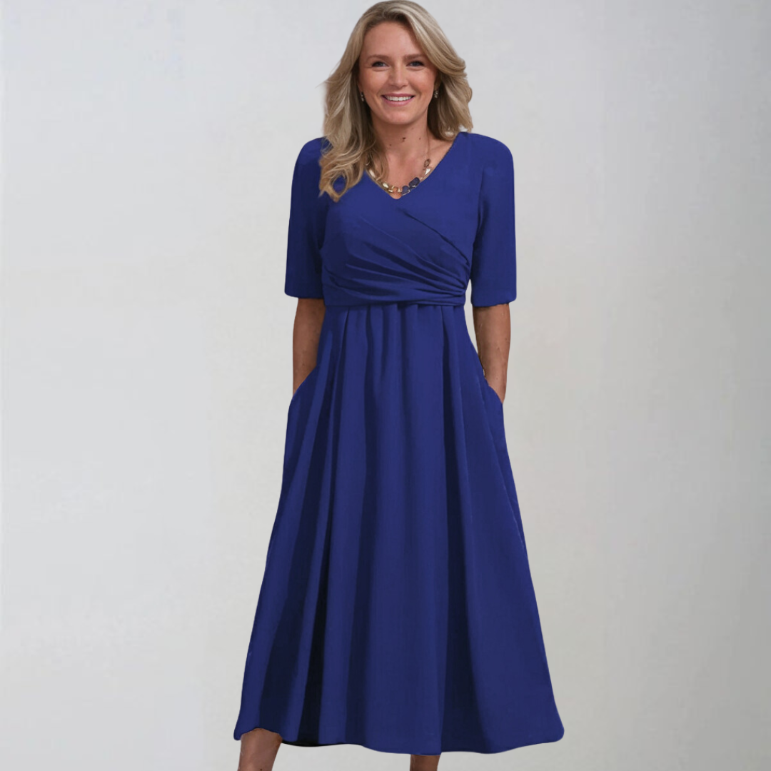 Petra | Elegantiška midi suknelė su kišenėmis