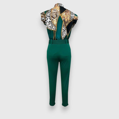 Dvišalės komplektas su modernių leopardų raštu