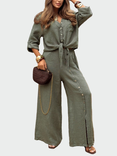 Moteriškas, modernus, vienos spalvos, dvikomplektis kostiumas