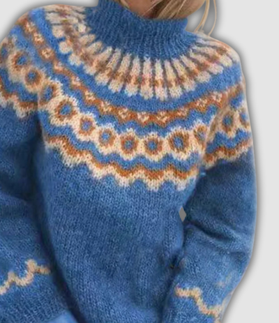 Violetta™ - Jaukus megztinis golfo apykakle