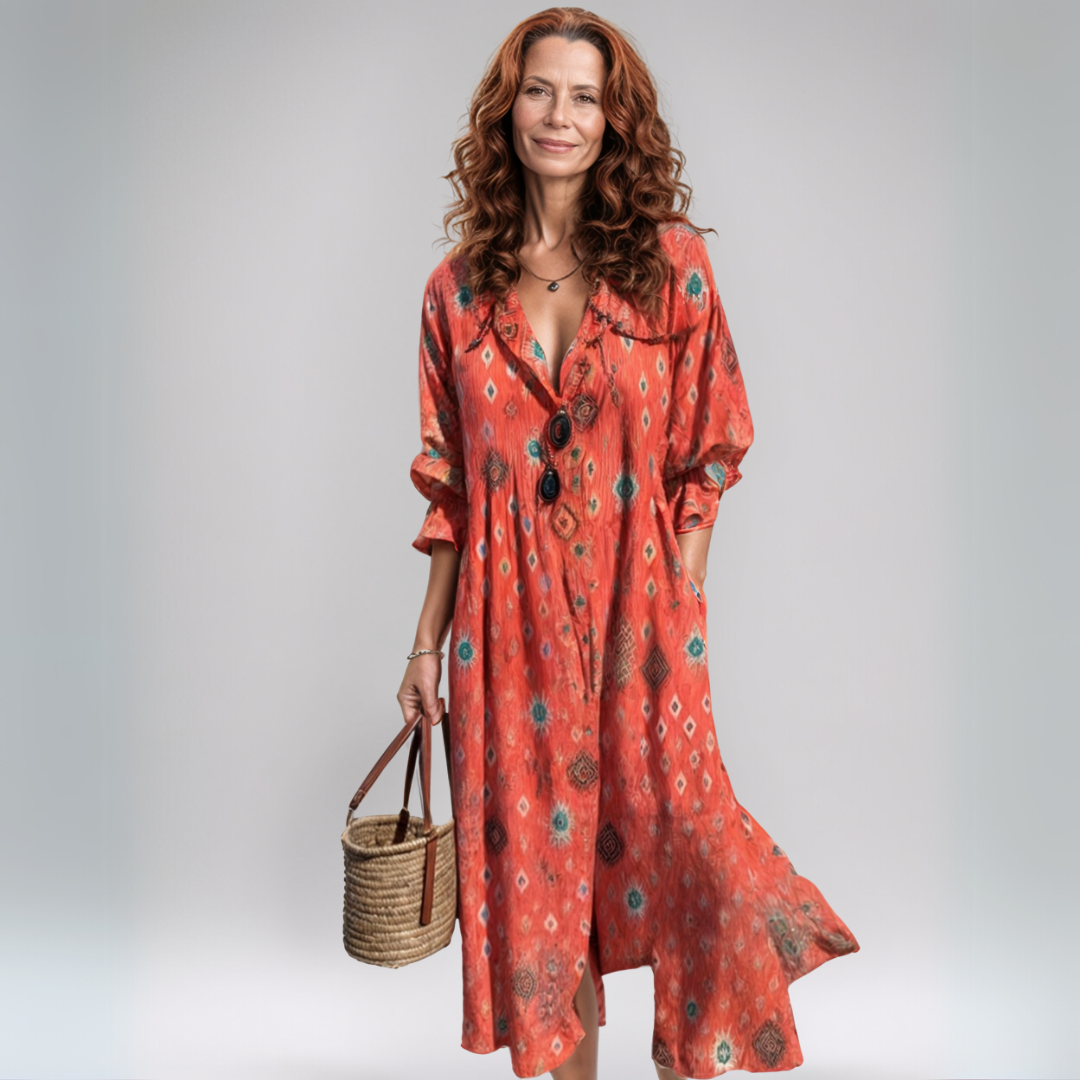 Charlotte | Lengva boho maksi suknelė vasaros dienoms