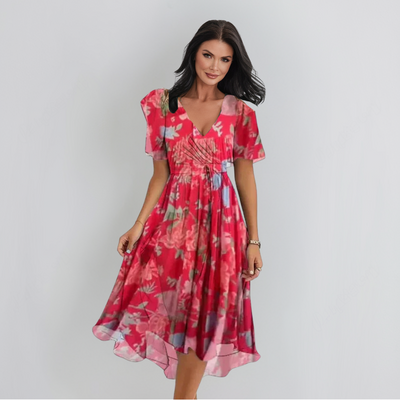 Lenka | Elegantiška suknelė su V formos iškirpte