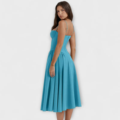 Rosalie - Elegantiška be rankovių suknelė