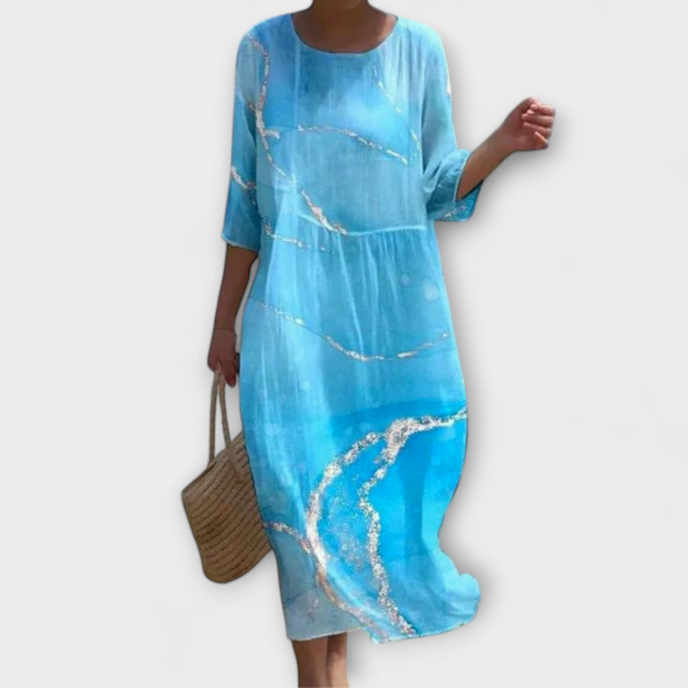 Miranda - Elegantiška Maxi Striukė su Gėlių Raštais