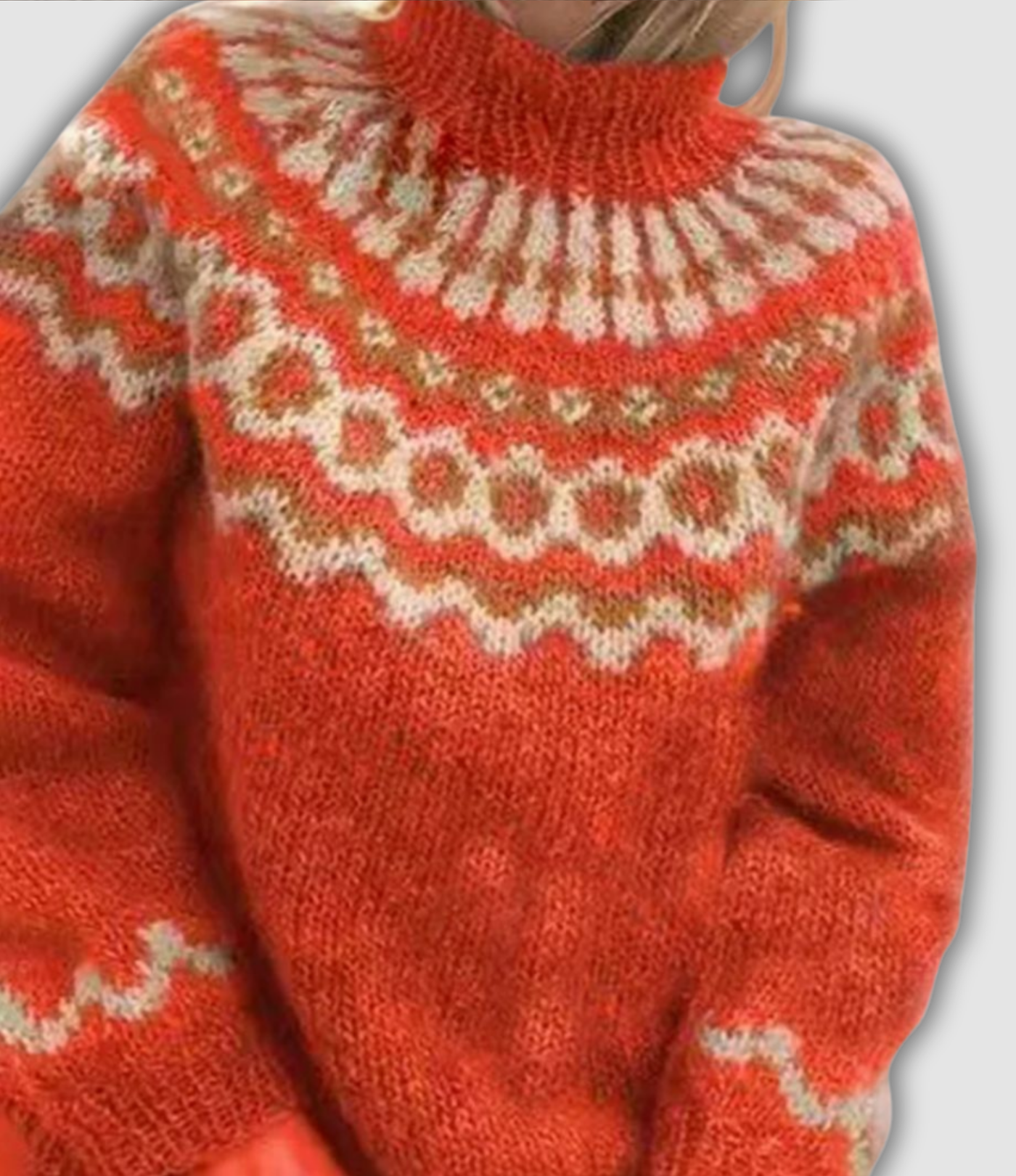 Violetta™ - Jaukus megztinis golfo apykakle