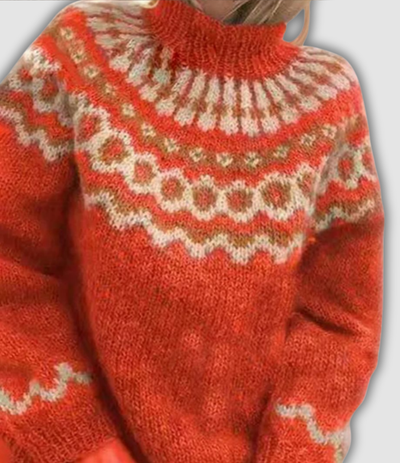 Violetta™ - Jaukus megztinis golfo apykakle