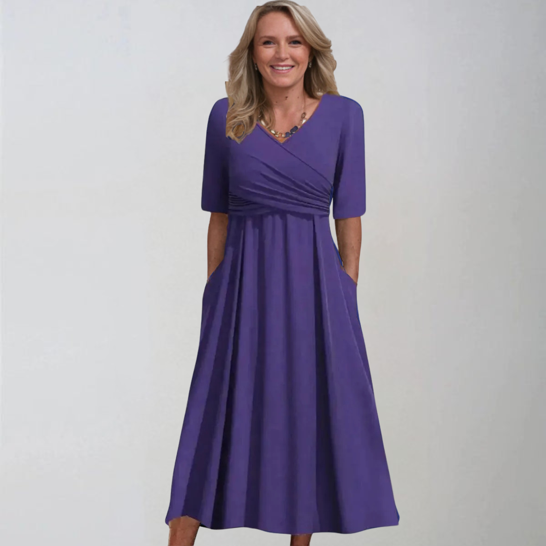 Petra | Elegantiška midi suknelė su kišenėmis