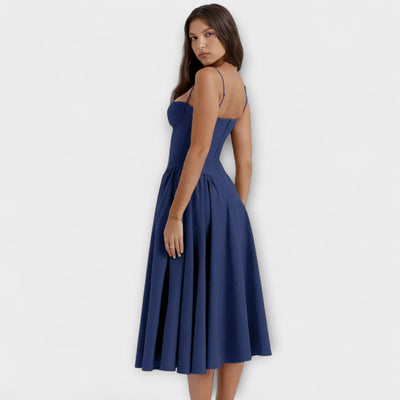 Rosalie - Elegantiška be rankovių suknelė