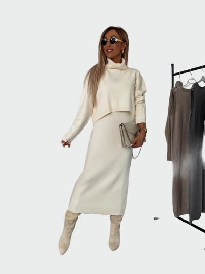 Suknelės ir Megztinio Komplektas