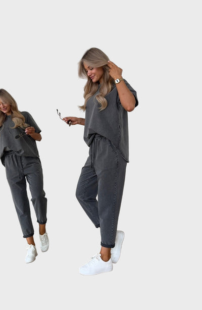 Dvigubo Spalvos Medvilnės 2 Dalių Komplektas