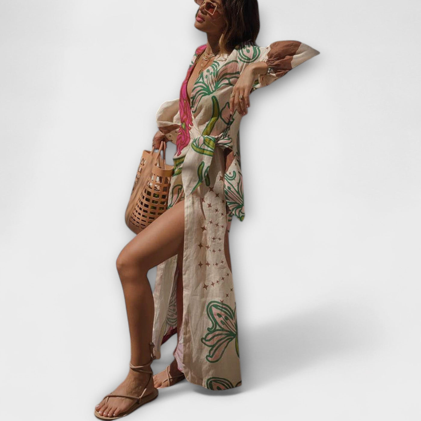 Tracey - Maxi suknelė su kaklo raišteliu