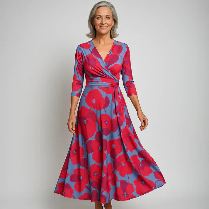 Lucie | Elegantiška Gėlėta Suknelė