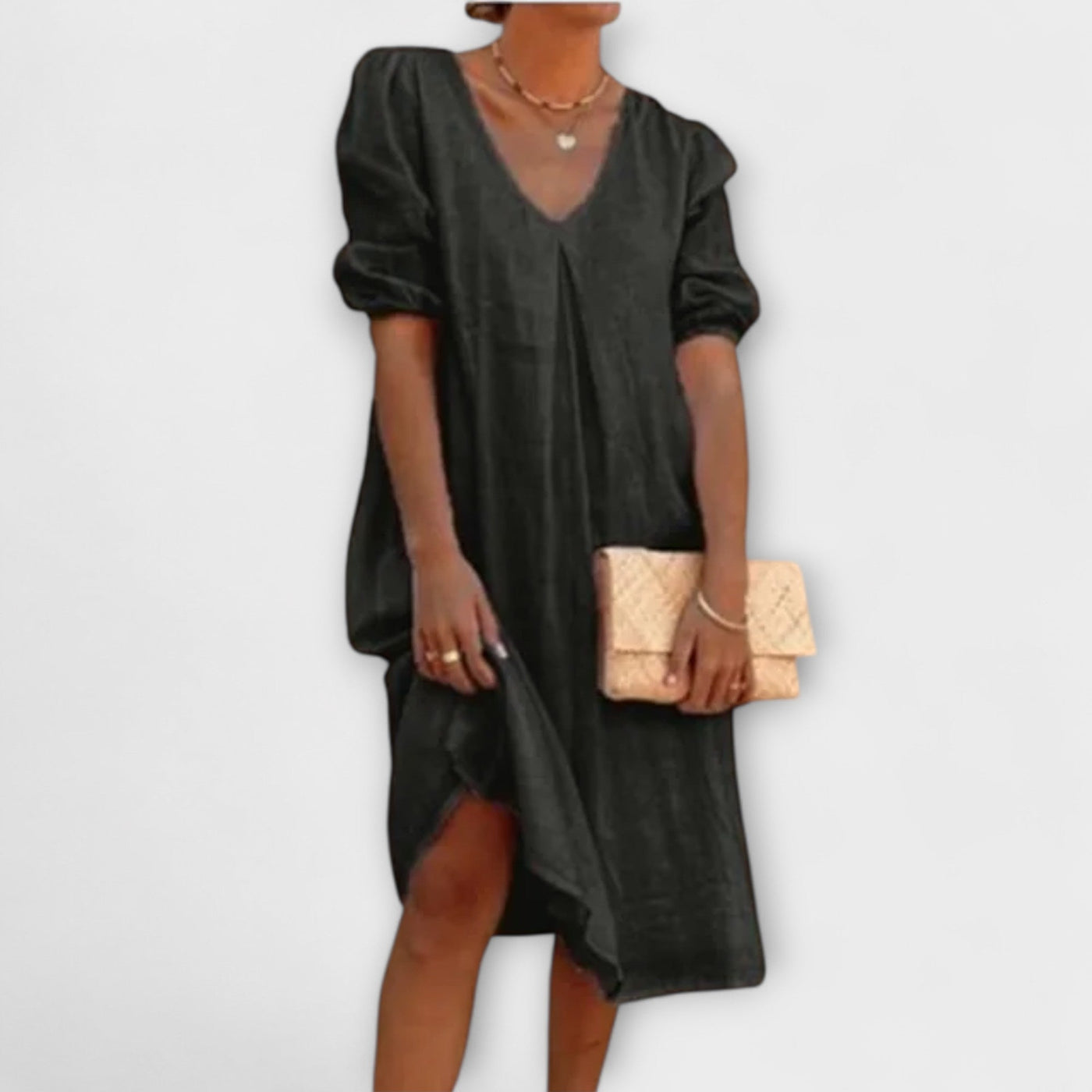 Fanny - Elegantiška vasarinė suknelė su nėrinių detalėmis