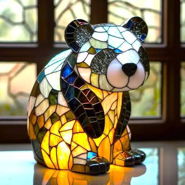 Pandaou | Panda lemputė Magisk spalvotame stikle