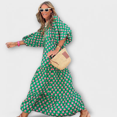 Maxi geometrinė suknelė