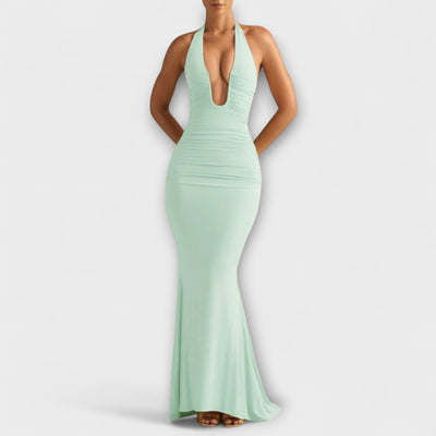 Elegantiška be rankovių su kaklo raiščiu