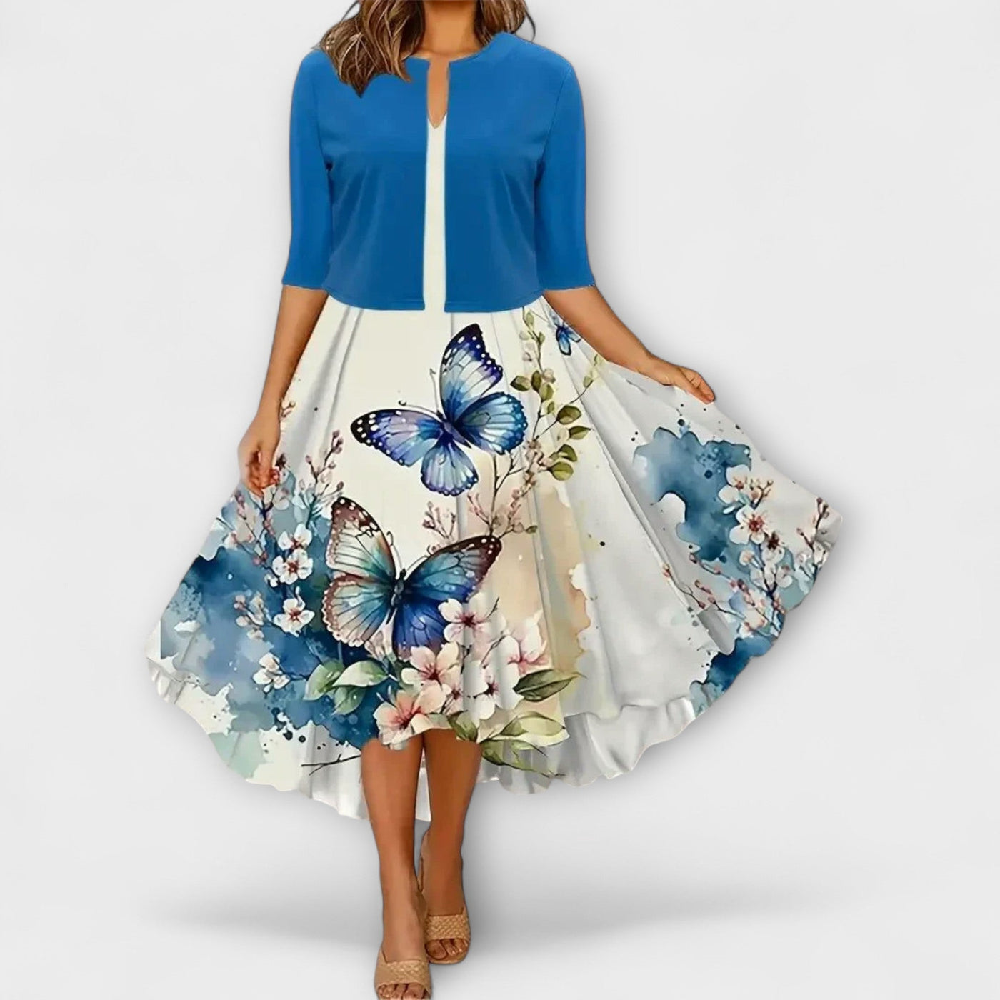 Midi Suknelė Moterims su Blazeriu