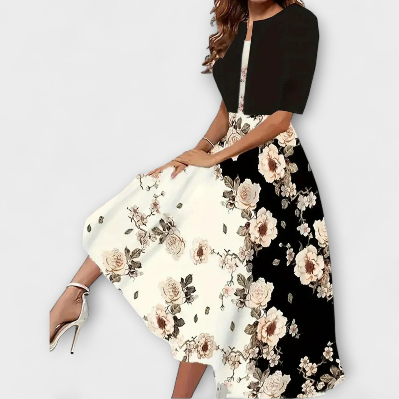 Midi Suknelė Moterims su Blazeriu