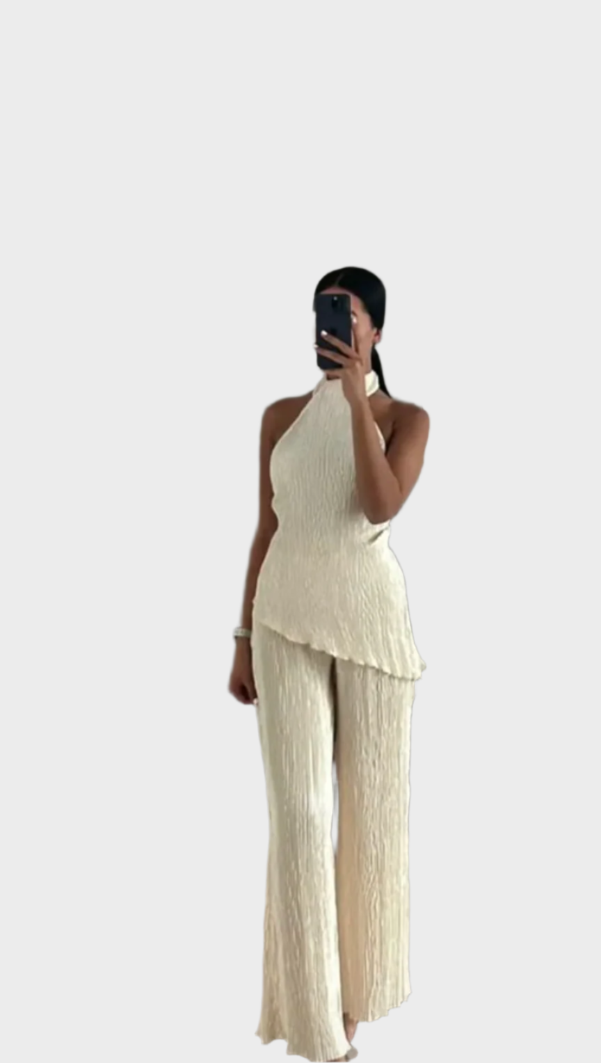 Elegantiškas Plisuotas Komplektas