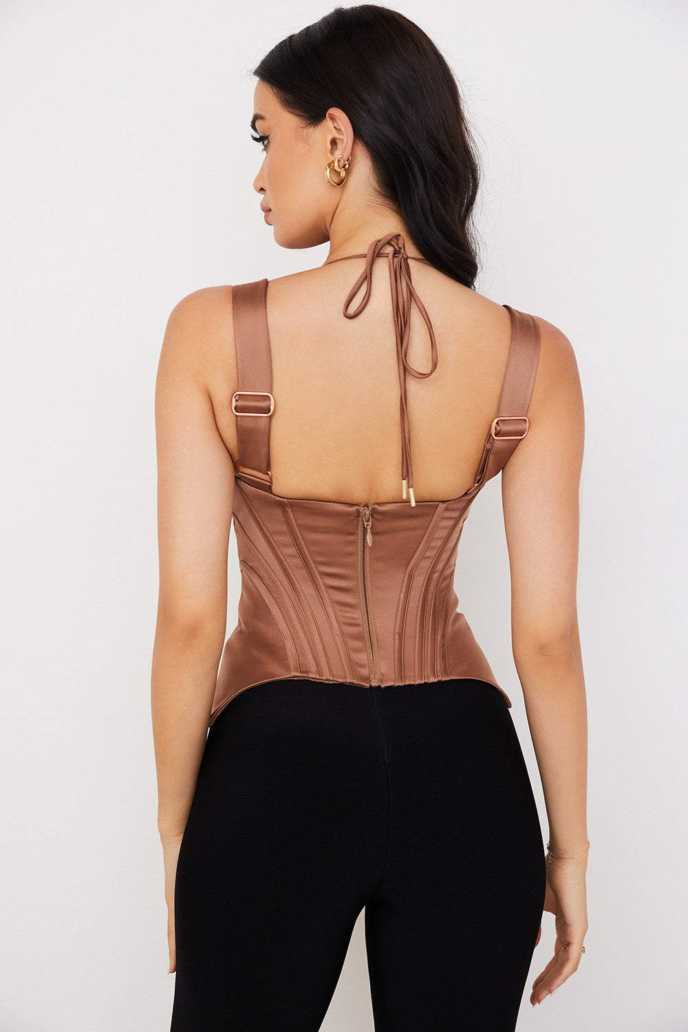Korsetas Šilkas | Toffee, peplum stilius
