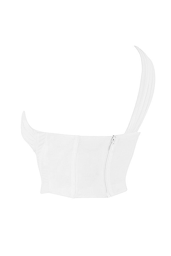 Asimetrinė T-shirt | Tinklinio detalė