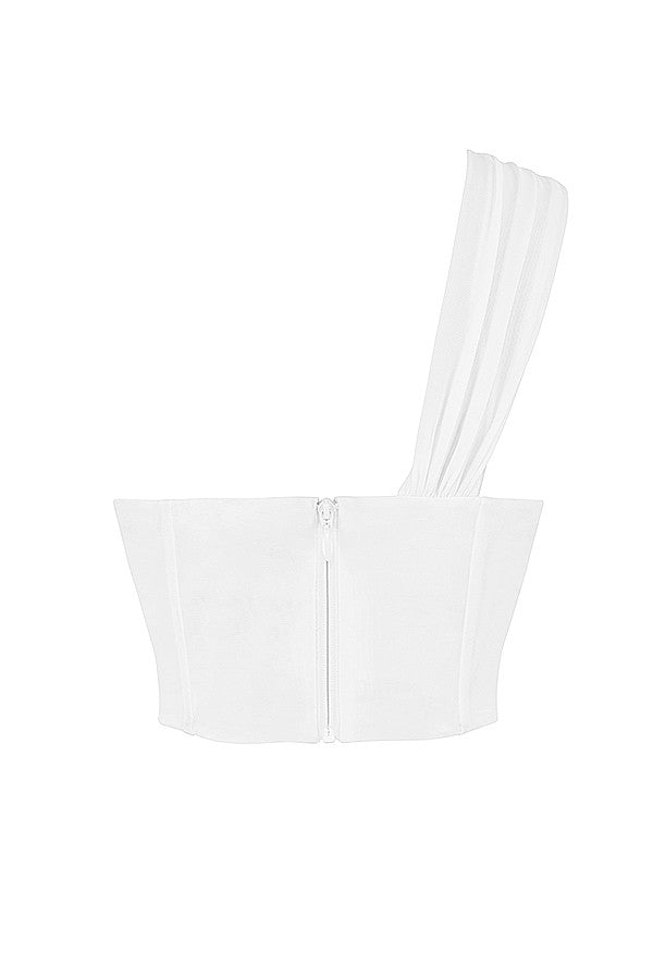 Asimetrinė T-shirt | Tinklinio detalė