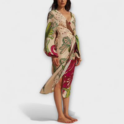 Tracey - Maxi suknelė su kaklo raišteliu