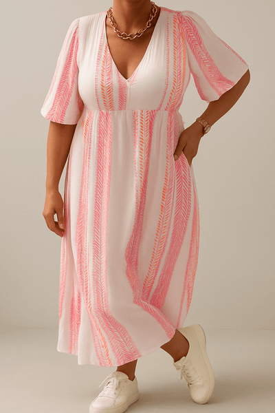 Anna™ | Lengva Lino Vasaros Suknelė