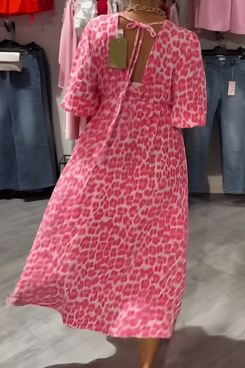 Anna™ | Lengva Lino Vasaros Suknelė