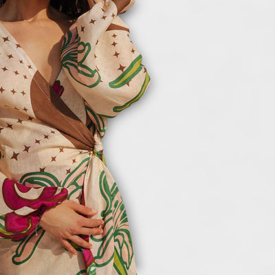 Tracey - Maxi suknelė su kaklo raišteliu