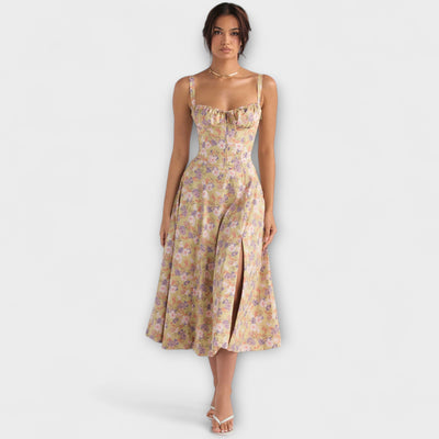 Zipporas - Moderni suknelė su gėlėmis