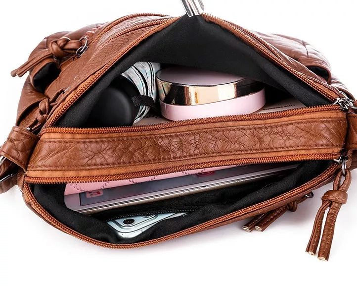 Lea™ - Elegantiškas minkšto odos kuprinė