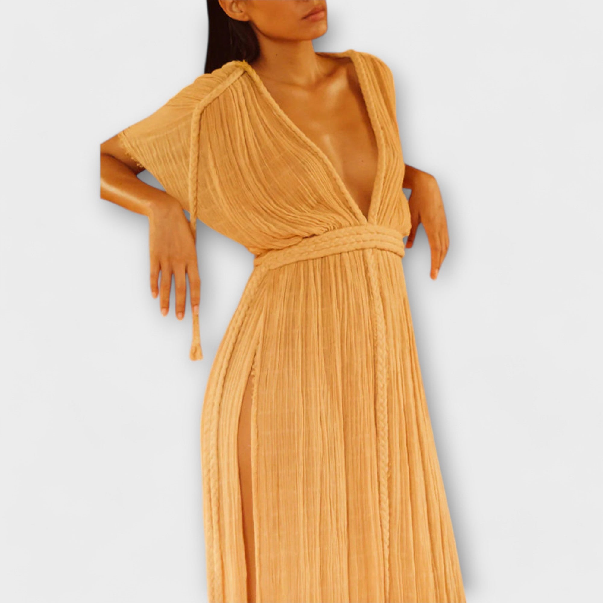 Graikų stiliaus kimono-maxi suknelė