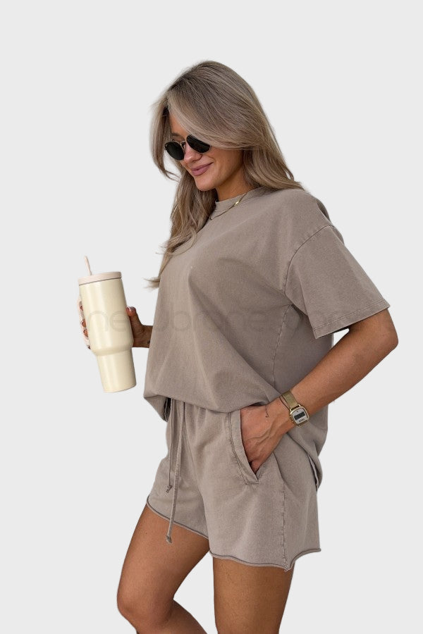 Dvigubo Spalvos Medvilnės 2 Dalių Komplektas