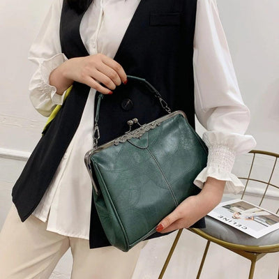 Mila | Vintage stiliaus krepšys su užsegimu