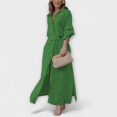 Jeanette - V formos iškirptės suknelė