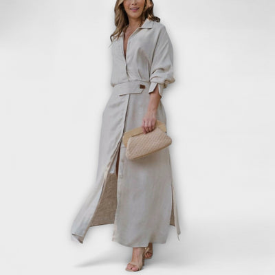 Jeanette - V formos iškirptės suknelė